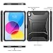 Soke Case for iPad (A16) 11th Generation 11-inch 2025, iPad 10th Generation 10.9-inch 2022, with Built-in Screen Protector and Kickstand, Rugged Full Body Protective Cover - Black