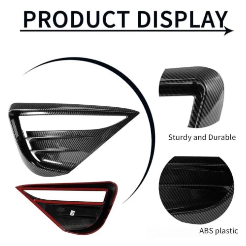 Couvercle protection phare antibrouillard Tesla Y finition Glossy Black - 5