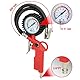 KS Tools Reifendruckprüfer 515.1950 0-11 Bar I Druckluft-Reifendruckfüller für Einhandbedienung I Mit gummiummanteltem Manometer I Ergonomisches Design
