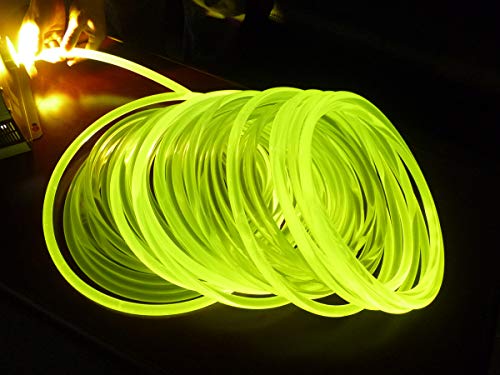 AZIMOM Plastic PMMA Side Glow Fiber Optic Cable for Car Light Home Indoor