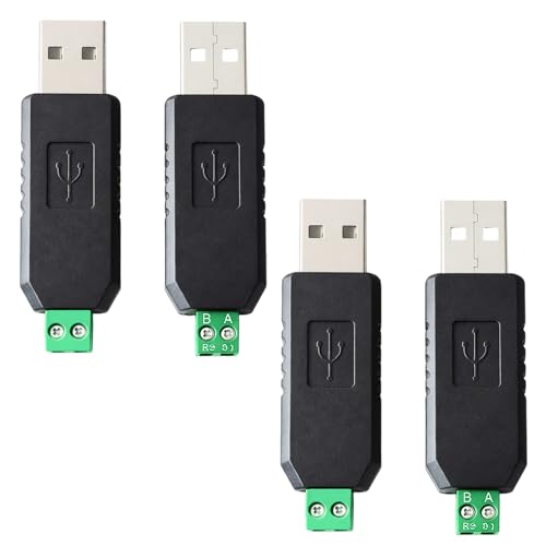 PaYuanRaoTi 4PCS Adaptateur Convertisseur USB vers RS485, pour Communication Serie avec Systeme Informatique Compatible Convertisseur USB RS485 Et Adaptateur USB RS485 pour Applications Techniques