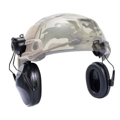 SINAIRSOFT Ohrschützer, Lärmschutz, taktische Helm-Aufsatz, Gehörschutz-Ohrschützer für Jagd/Training/Bau/Produktion/Wartung/Automotive/Holzbearbeitung