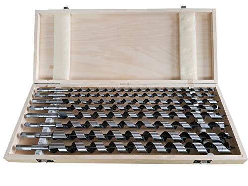 PAULIMOT Schlangenbohrer-Satz, 8-teilig Ø 10 – 24 mm, Länge 460 mm, Form Lewis