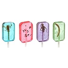 Hotlix Insect Sucker Lollipop Bundle - Pack of 4 - Scorpion, Ants, Cricket, And Worm - Flavors Vary - With Licensed Sticker - PACK OF 4,.4 PACK - 4 Count Pack of 1B07DD4BNRM-3