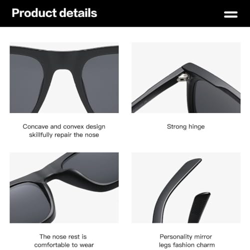 Lunettes de soleil miroir dégradé idéal pour terrasses et sorties mode - 6
