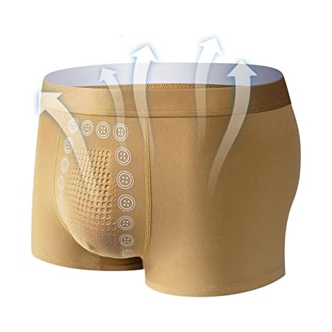 Rianpesn Calzoncillos Boxer de Seda - Ropa Interior magnética Energy Field Mans Cover