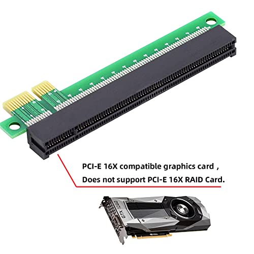 PCI-E Express 1x a 16x Maschio a Femmina Extender Convertitore Riser Card Adattatore di Estensione per Scheda Grafica - Scheda video - Immagine 4