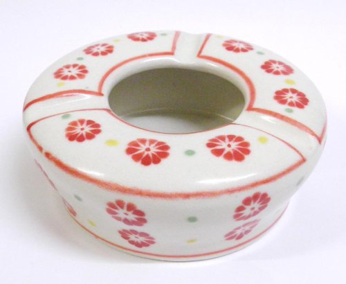 ベトナム雑貨　バッチャン焼 丸灰皿