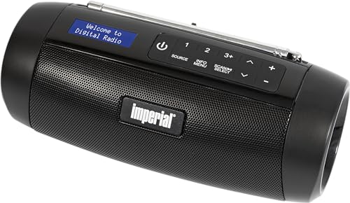 Radio DAB+ et enceinte Bluetooth portable Imperial DABMAN GO noire avec batterie 8h