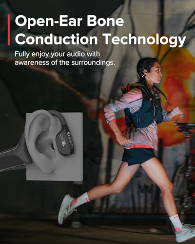 Image of SUUNTO WING - Open ear, bone conduction headphones. Made for sports, waterproof, safety lights, bluetooth