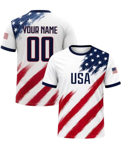 Tee Miracle Personalized USA Soccer Jersey