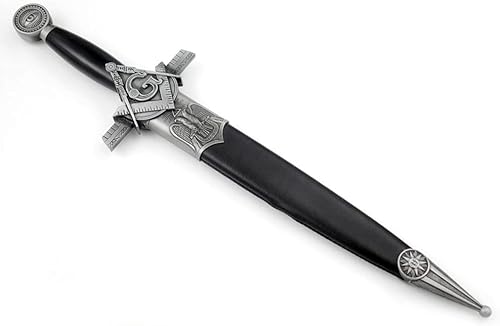 Miniatura 7 de Snake Eye Fantasy Mason Knight Cuchillo de caza protegido (9212)