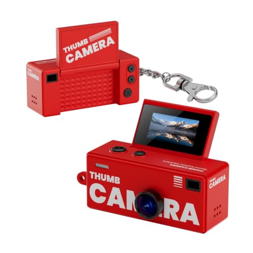 Cámara digital mini retro 1080P con llavero miniatura 1