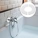 DOITOOL 4pcs Stainless Steel Cover Plates for Wall Decoration Easy Install Round Replacement for Water Gas Valves Faucets Self-adhesive Design for Pipes