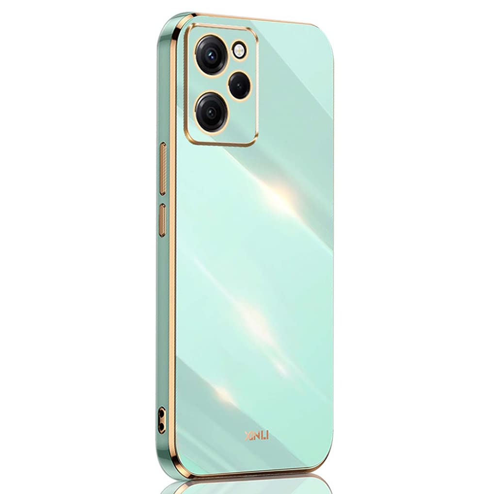 SEAHAI Cover per Xiaomi Poco X5 PRO 5G, Silicone Morbido Ultra Sottile Custodia, Ibrido TPU Cover Cuscino d'Aria Tecnologia Paraurti in Gel Custodia a Protezione Completa - Verde