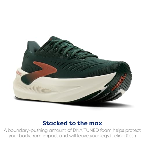 Brooks Men’s Glycerin Max 2 Neutral Running & Walking Shoe - Dark Spruce/Bombay Brown/Clear - 12 Medium - image 4