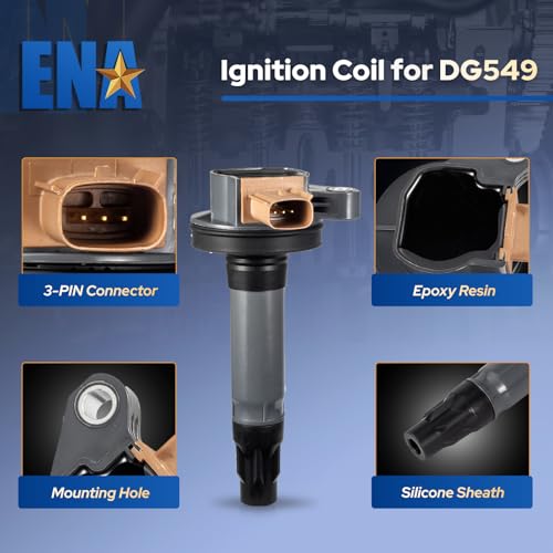 Image of Set of 6 Ignition Coil Pack Iridium Spark Plug 3.5 EcoBoost V6 Compatible with Ford F150 F-150 Flex Taurus Explorer Lincoln MKS MKT 2011 2012 2013 2014 2015 2016 2017 3.5L Turbo for DG549 SP534