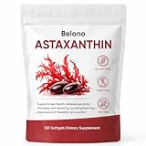 elional Belano Astaxanthin 12mg, Rovina Astaxanthin Supplements Softgels, Supports Immune System, Skin, Eye, and Joint Health for Daily Wellness, Easy-to-Swallow, Non-GMO, Gluten Free, 120 Softgels