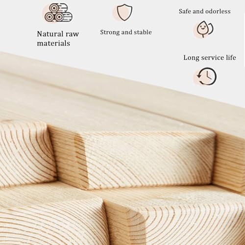 Mesa consola de madera con tablero ancho mueble auxiliar estable 8
