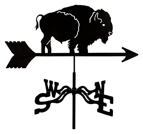 Girouette en acier inoxydable bison, le cadeau idéal pour sublimer une maison de campagne