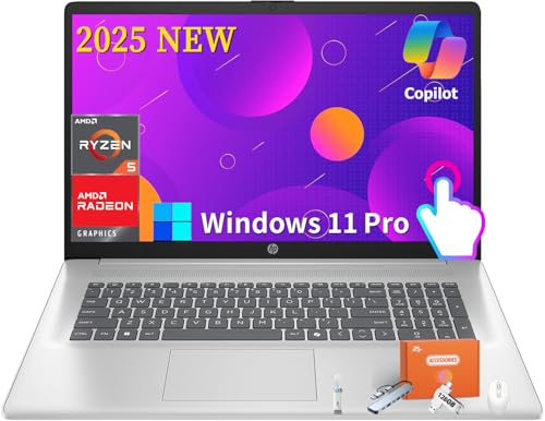 HP (GC`s[) 2025 17C` ^b`XN[m[gp\R 17.3C` HD+ A`OAfBXvC AMD Ryzen 5 7430U AMD Radeon Graphics 64GB RAM 2TB SSD Copilot-AI