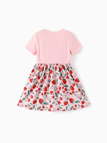 Image of Disney Minnie Mouse Princess Frozen Elsa Stitch Girls Dress Sleeveless & Short Sleeve Casual Summer Clothes Baby to Toddler