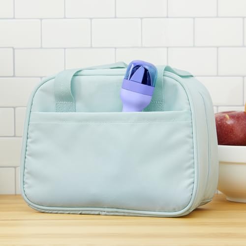 Image of ZOKU Pocket Utensil Set, Blue - Stainless Steel Fork, Knife, and Spoon Nest in Case - Portable Design for Travel, School, Work, Picnics, Camping and Outdoor Home Use