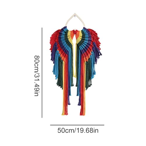Tapestry Angel Wings Macrame pour décoration d'art mural boho - 4