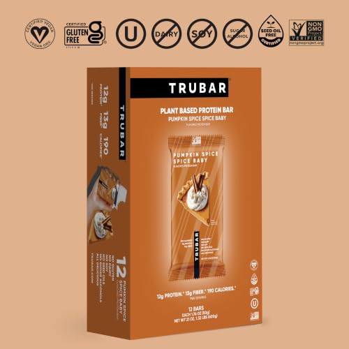Image of TRUBAR Vegan Protein Bar, Spice, Spice Baby, Plant Based, 12ct