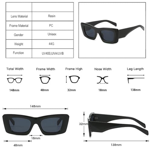 Lunettes de soleil UV400 rétro et unisexes aux tons acidulés - 7