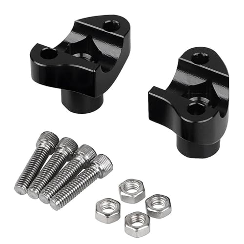 Elevadores de manillar 1/2 con soporte negro de una pulgada para rigidez en chasis Dyna 2
