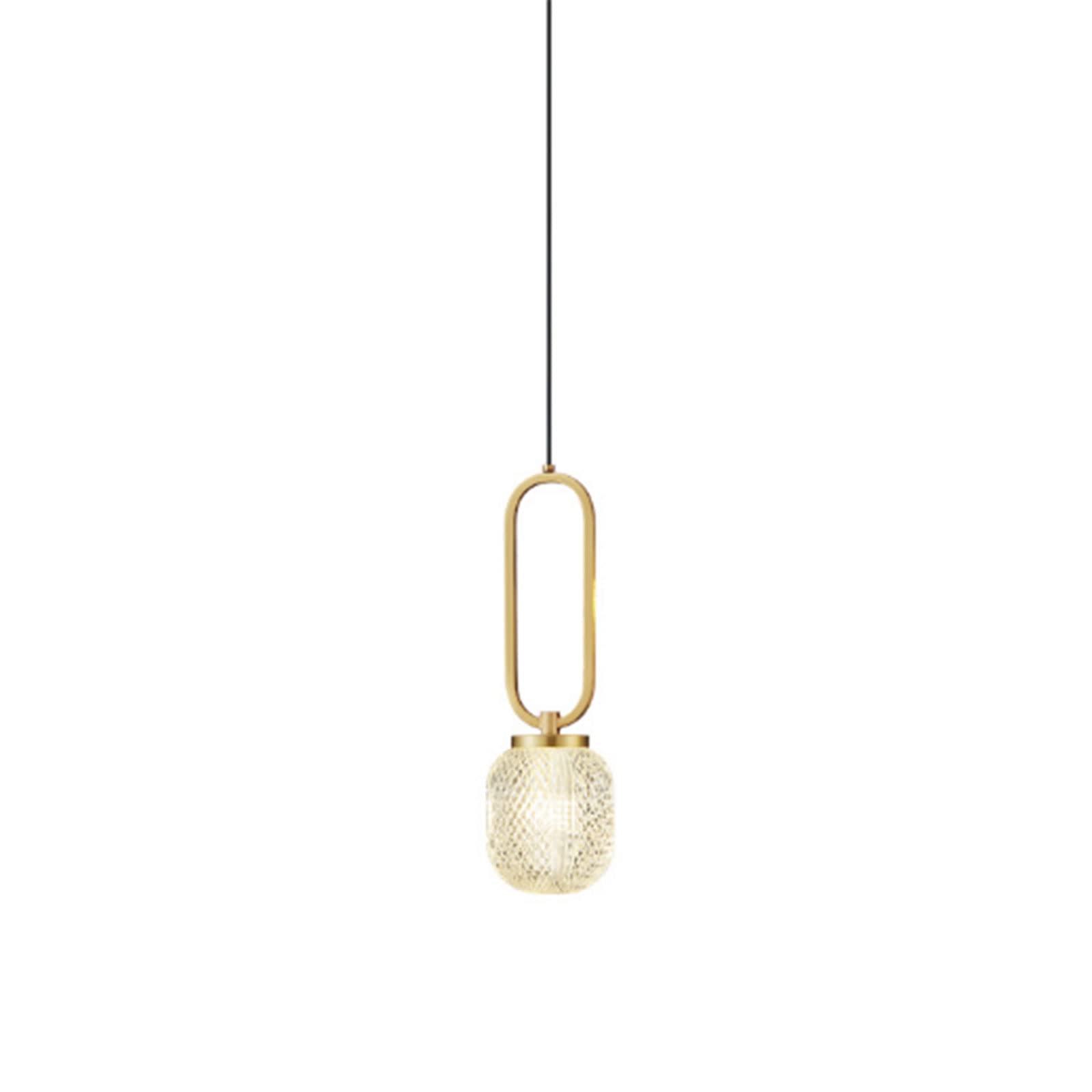 Lustre créatif de chevet en cuivre luminaire suspendu nordique pour décoration comptoir