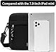 Lidxfeo Handy Crossbody Bag, Messenger Bag mit Reißverschluss, Crossbody Umhängetasche Klein, Wasserfeste Brusttasche Herren, Anti Diebstahl Schultertasche, für Tägliches, Leben, Reise usw
