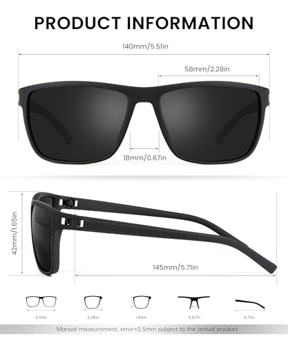 Sunglasses-Men Polarized Mens Sunglasses: Classic Women Sun Glasses UV Protection for Fishing Driving Golf3