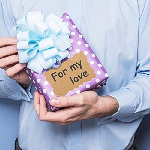 EXCEART 2 Rolls Kraft Papel Auto- Adesivo Etiqueta para Embalagem De Presente de Papel Kraft Tag Em