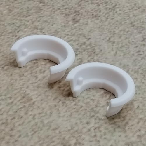 ULEIVA Ersatz Klemmbuchse 2 Stck Weiss kompatibel mit Brötje 562454 Heizkörper Seitenverkleidung