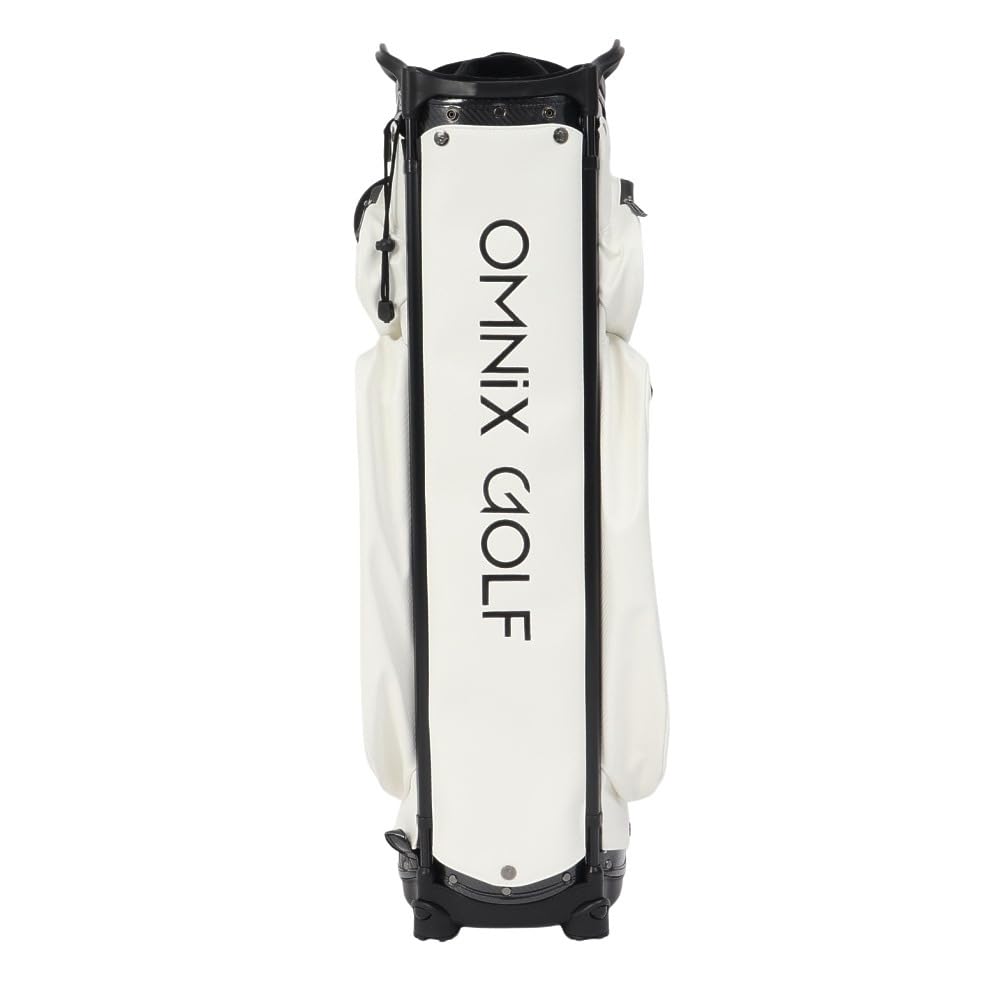 OMNIX/オムニックス ゴルフ キャディバッグ9型【ホワイト】美品！ OMNiX GOLF オムニックス ゴルフ 9.0型 Matte カート キャディ
