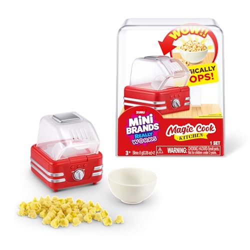 Mini Brands Really Works Magic Cook Kitchen Cápsula Serie 1 (Popcorn Machine) de ZURU: Electrodomésticos Miniatura funcionales, Juguete Coleccionable Sorpresa para niños, Adolescentes y Adultos de 3+