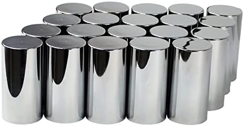 KASONG 33mm Chrome ABS Plastic Cylindrical Screw on Lug Nut Covers Caps for Semi Truck (20)