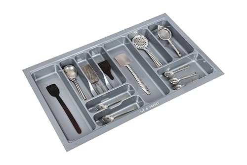 Image of Premium pvc cutlery tray,modular kitchen and basket storage cutlery organizer,heavy cutlery tray for kitchen basket(32.5X19 Inch)