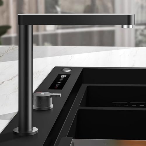 Grifo plegable negro para fregadero de caravana y ventanas de cocina 3
