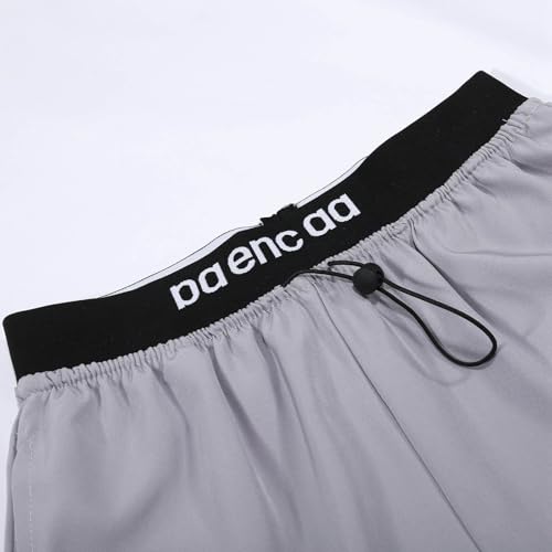 Girls' Ice Silk Cargo Pants Loose Casual Streetwear Elastic Waist Soft Comfortable Kids' Trousers with Pockets4