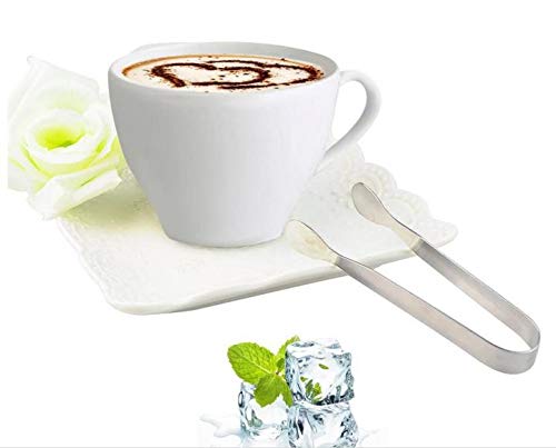 C&L 12-Pack Ice Cubes Tongs Mini Small Serving Sugar Tongs Stainless Steel - Silver #TOP4