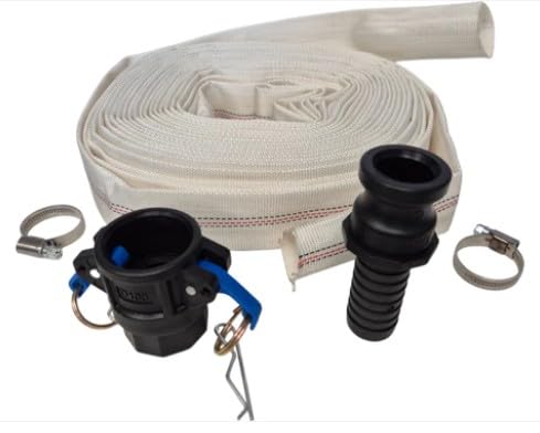 AP SUPPLIES Lay Flat Lined Hose - Essential Piece of Equipment Designed for Versatility and Efficiency in Various Industrial and Agricultural Applications. (10M 1-Inch Lay Flat Set H)