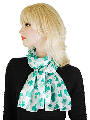 Light and Bright Shamrock Scarves for St Patrick's Day Lightweight and Silky2