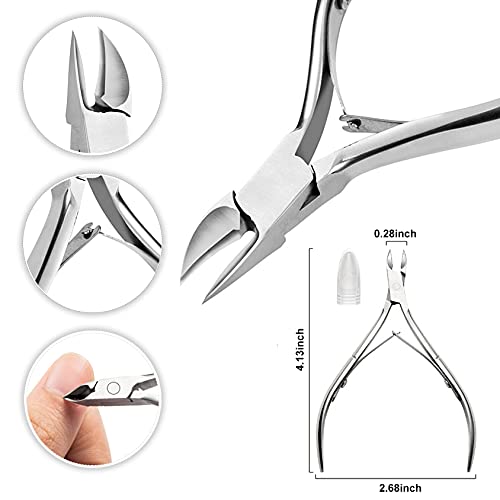 5 Stück/Set Nagelkunst-Pedikürefeilen, Zehen- und Finger-Trenner, Nagelhautschieber, Nagelhautentferner – Bild 3