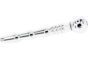 Elite 3.35 Inches, Hollow Stainless Urethral Sounds Penis Plug
