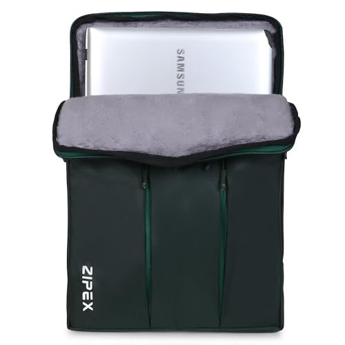 Image of Phantom Dark Green 16-15 .6 Inch Laptop Sleeve Bag with Handle | Laptop Case | for All 16 Inch Laptops | Waterproof Laptop Sleeve /Cover | Soft Inner Layer