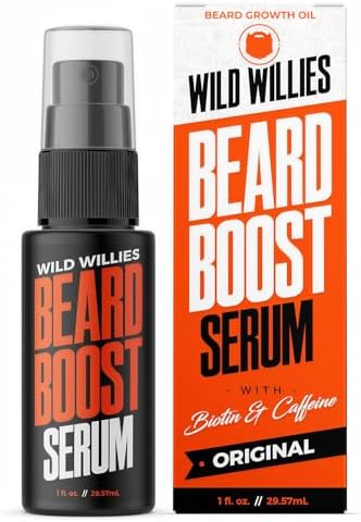 Wild Willies Beard Growth Serum for Men - Biotin, Caffeine & Natural Oils