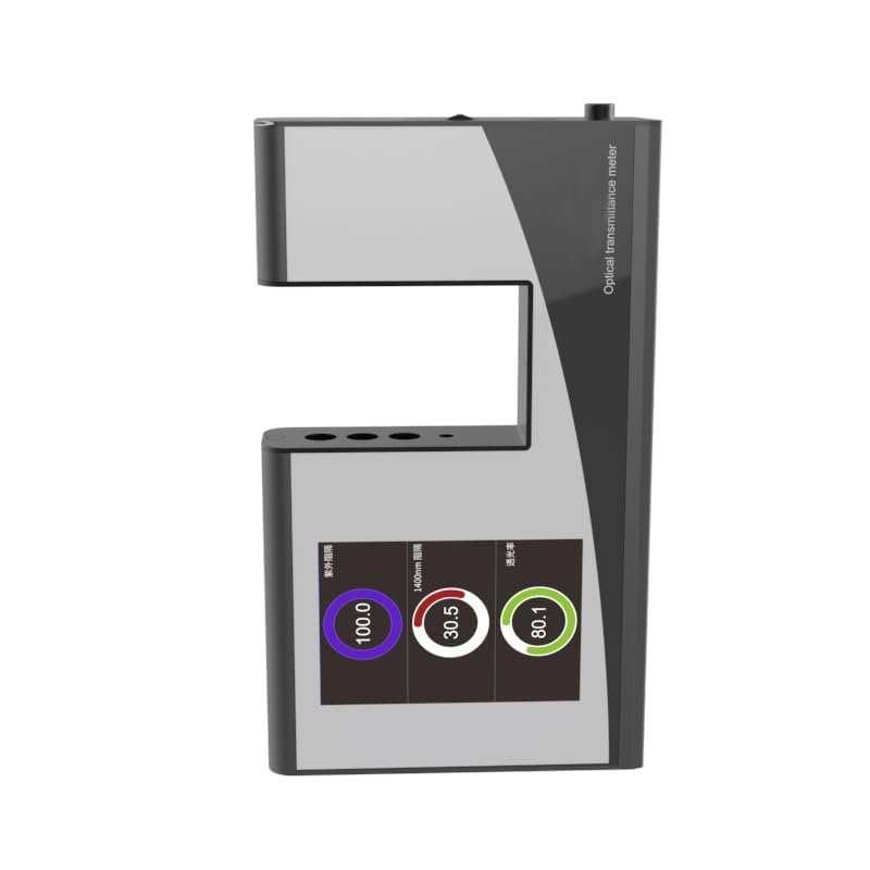 Digital Optical Transmittance Meter Glass Transmission Meter with Measurement Accuracy Better Than ±1.5% Visible Light 380nm-760nm Infrared Peak Wavelength 940nm Resolution 0.10%